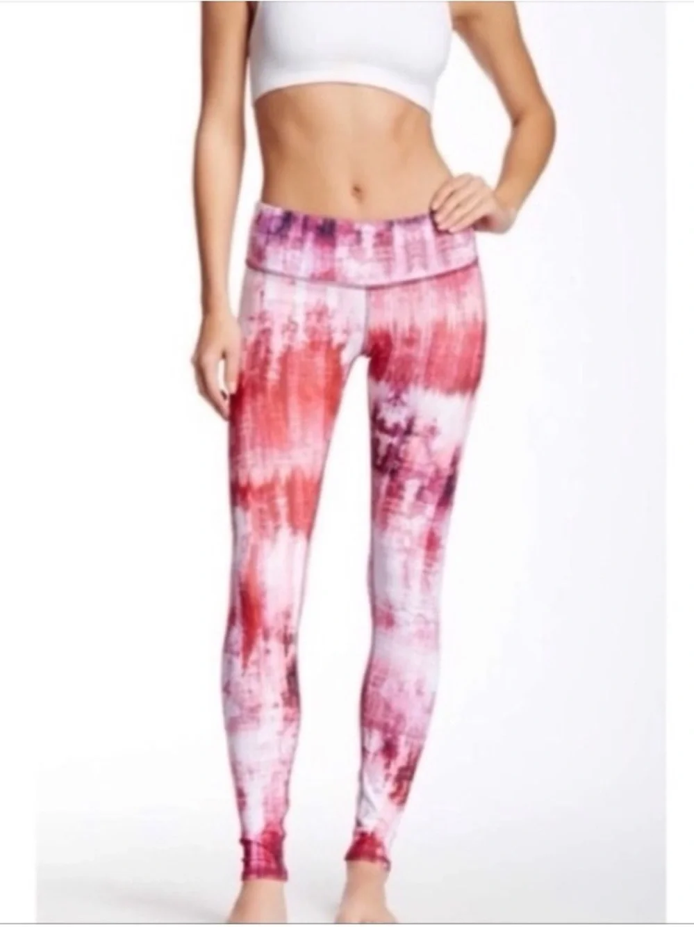 #46 ALO Yoga Pink Airbrush Dessert Sunset Leggings Size S